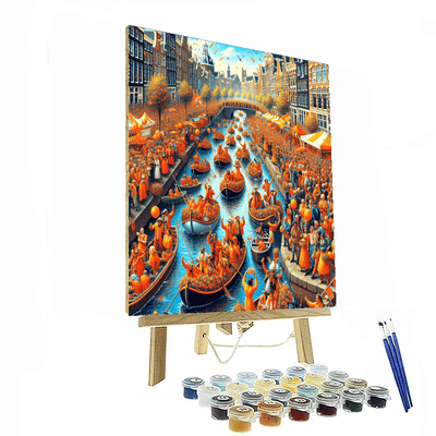 Koninginnedag (king's Day) - Amsterdam Paint By Numbers Art