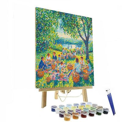 Georges Seurat Inspired Seurat Inspired Picnic  DIY Paint By Numbers