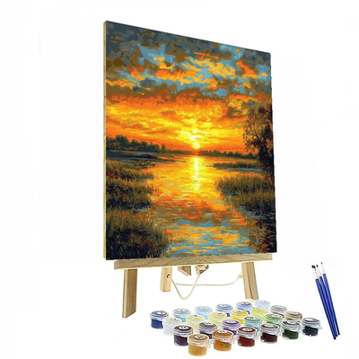 Claude Monet Inspired Joyous Daybreak  Paint By Numbers Kits