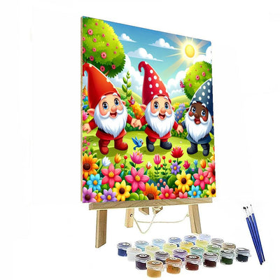 Garden Gnomes Adventure Painting By Numbers Kit