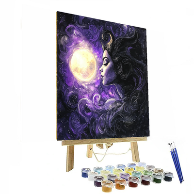 Maleficent's Enchanted Night - Disney Inspired Paint By Color