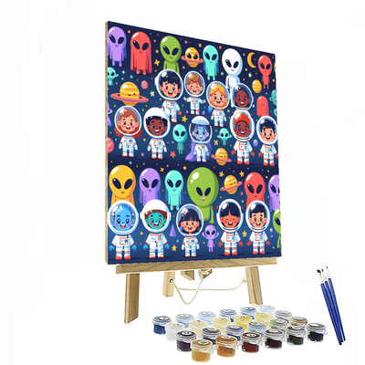 Cosmic Fun With Astro Friends Numbered Painting Kits