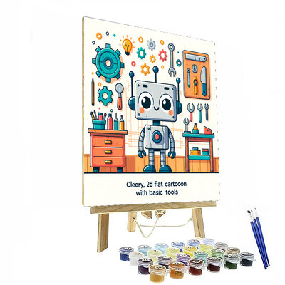 Robot Builder's Workshop Paint By Numbers Kits