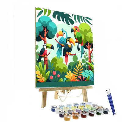 Tropical Rainforest DIY Paint By Numbers