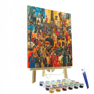 Romare Bearden Inspired Fusion Of Cultures  Painting By Numbers Kit