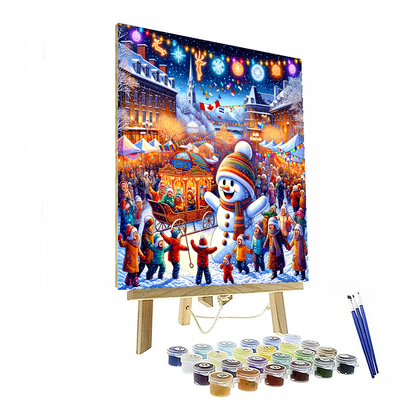 Carnaval De Quebec - Canada Number Painting