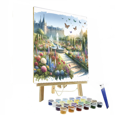 Enchanted Castle Gardens Paint By Numbers