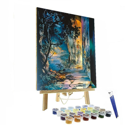 Salvador Dali Inspired Dali's Mystical Metamorphosis  Numbered Painting Kits