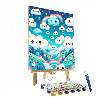 Whimsical Cloud Dreamland Paint By Number