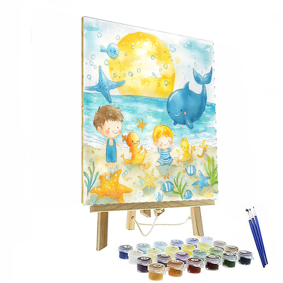 Luca's Summer Splash - Disney Inspired Painting Number Kit