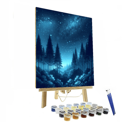 Starlit Forest Retreat Painting By Numbers Kit