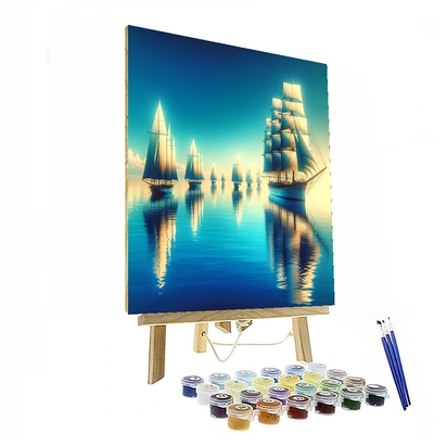 Sailing On Calm Waters Number Painting