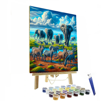 Wildlife Safari Journey Paint By Numbers Art