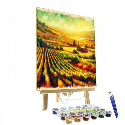 Vintage Vineyard Bliss Paint By Numbers Art