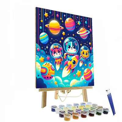 Space Pet Adventures Numbered Painting Kits