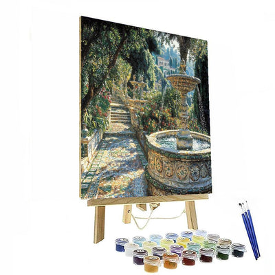 The Hidden Garden At Villa D'este Numbered Painting Kits