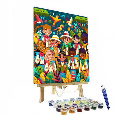 Explorer's Jungle Journey Painting By Numbers Kit