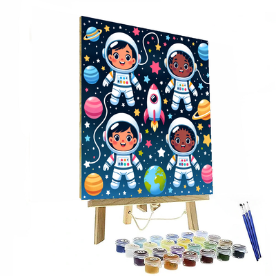 Adventurous Little Astronauts Numbered Painting Kits