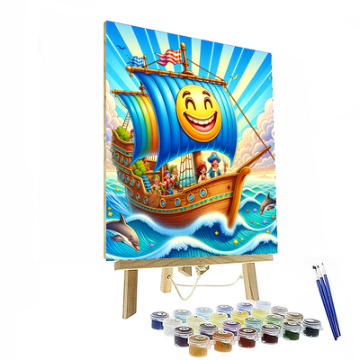 Adventure On A Pirate Ship Painting By Numbers Kit