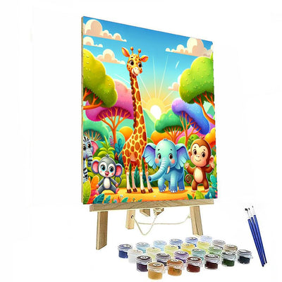 Whimsical Wildlife Adventure Numbered Painting Kits