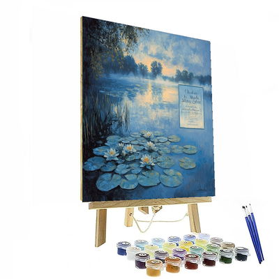 Claude Monet Inspired Monet's Misty Morning Reflection  Paint By Numbers Art