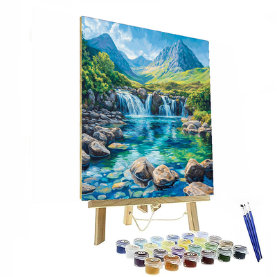 Isle Of Skye Fairy Pools - Scotland Numbered Painting Kits