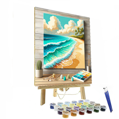 Breezy Beach Escape Painting By Numbers Kit