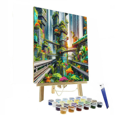 Funky Urban Jungle Painting Number Kit