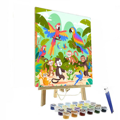 Wild Jungle Playtime Number Painting