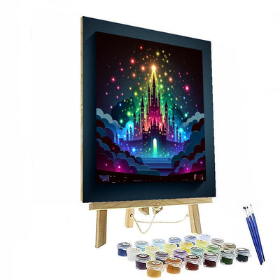 Castle Of Mystical Lights Painting By Numbers Kit