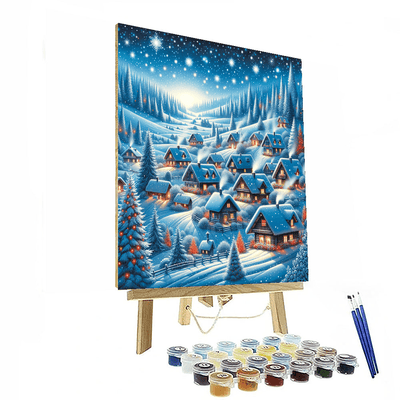 Joyful Winter Wonderland DIY Paint By Numbers