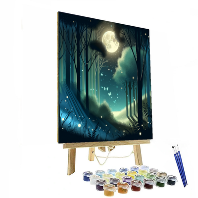 Enchanting Moonlit Forest Numbered Painting Kits