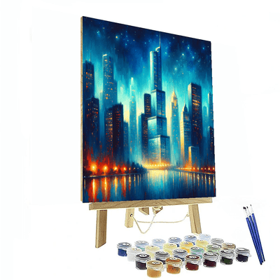 Cinematic City Lights DIY Paint By Numbers