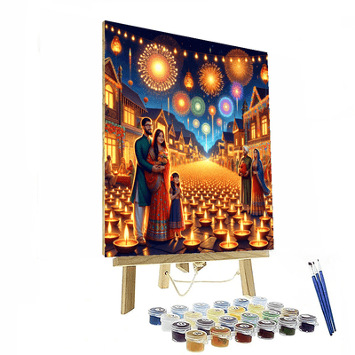 Diwali - India Painting By Numbers Kit