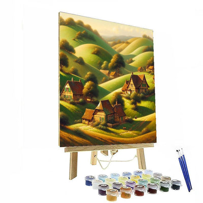 Rural Countryside Retreat Painting By Numbers Kit