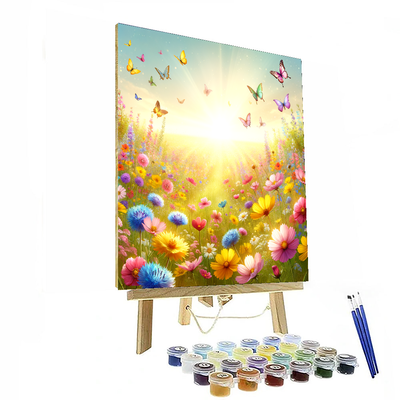 Sunshine In The Meadow Paint By Numbers Art