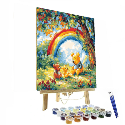 Pooh's Rainbow Adventure - Disney Inspired Paint By Number