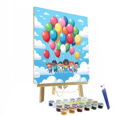 Bouncy Balloon Ride Paint By Numbers Kits