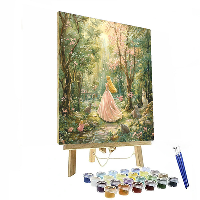 Aurora Dreaming In The Forest - Disney Inspired Paint By Numbers Kits