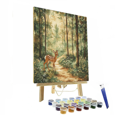 Bambi's Forest Serenity - Disney Inspired Number Painting