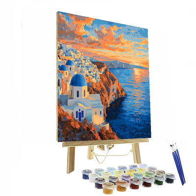 Santorini Caldera - Santorini Paint By Numbers Kits