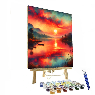 Charming Sunset Paint By Color