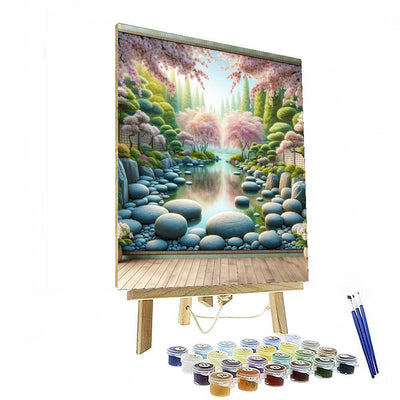 Tranquil Japanese Tea Garden DIY Paint By Numbers