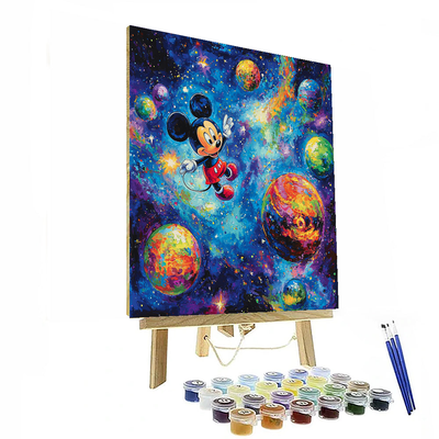 Mickey's Adventure In Space - Disney Inspired Paint By Number