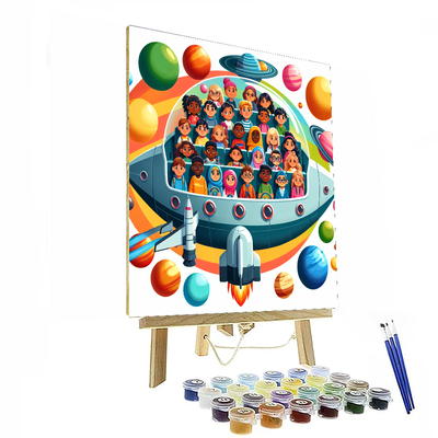 Solar System Voyage Painting By Numbers Kit