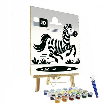 Zealous Zebra Paint By Numbers Kits