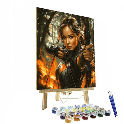 Jennifer Lawrence: Embers Of The Girl On Fire Paint By Color