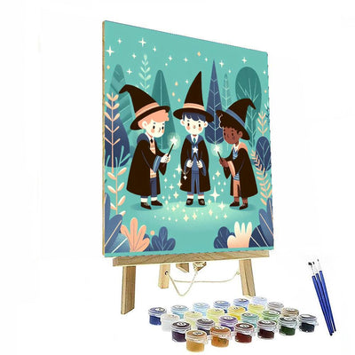 Whispering Woods Wizards Paint By Numbers Art