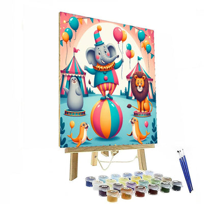 Cute Critters Circus Paint By Color