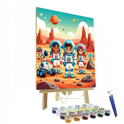 Space Pioneers On Mars Painting By Numbers Kit